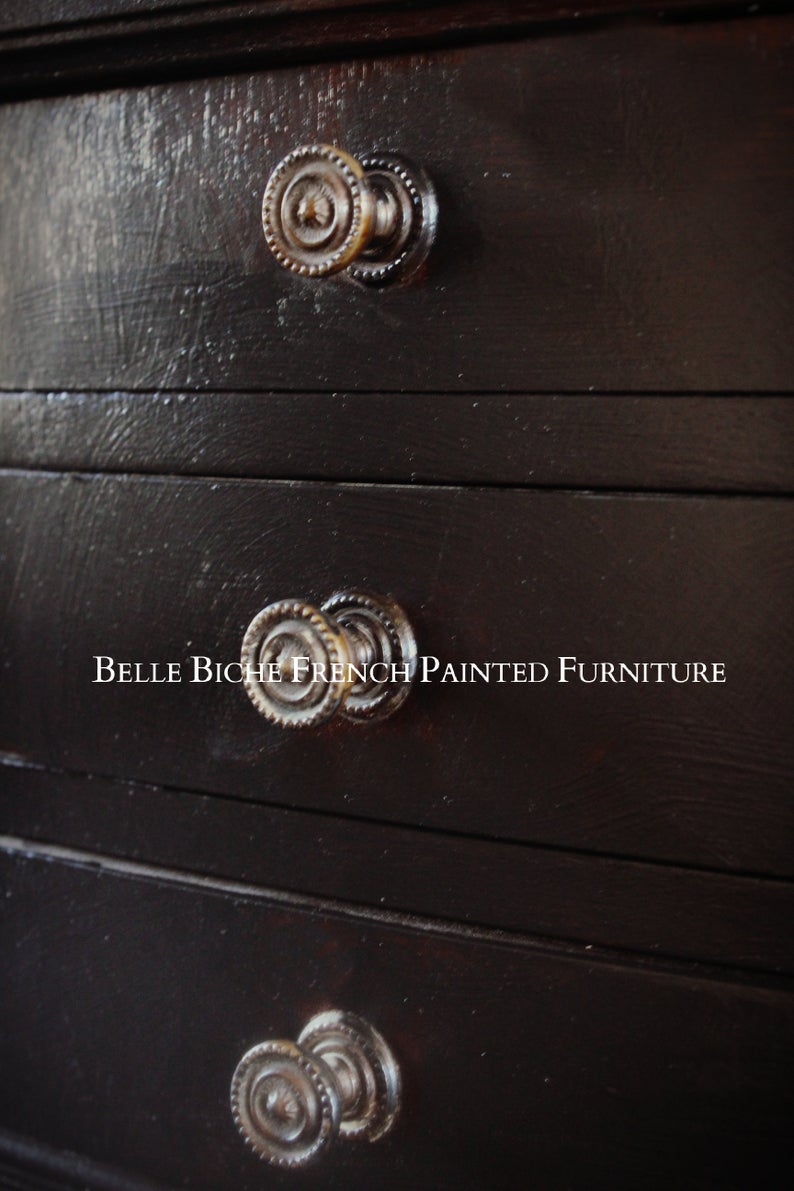 Exquisite 'Parisian Noire' Mid-Century, Bonheur du Jour