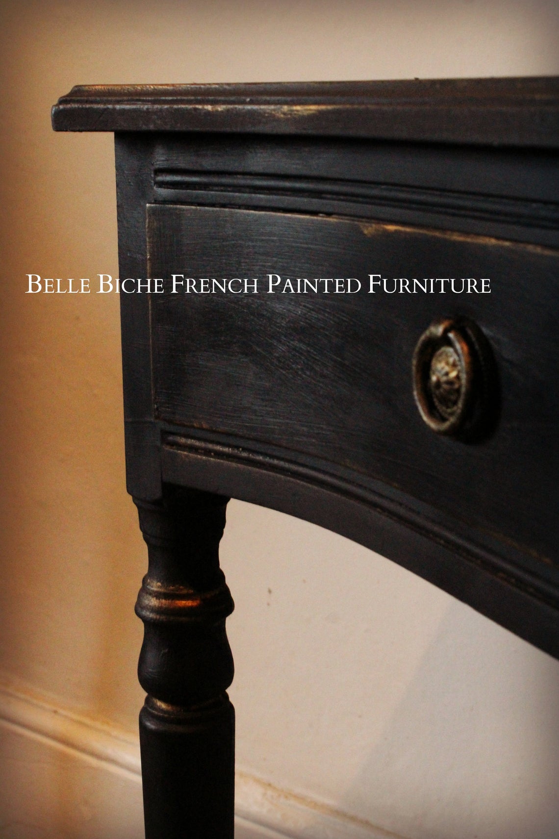 Exquisite 'Parisian Noire' Mid-Century, Bonheur du Jour