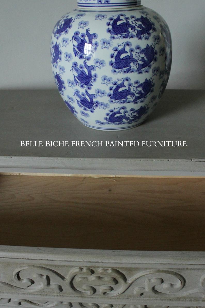 French Provincial Four Drawer Chest Commode