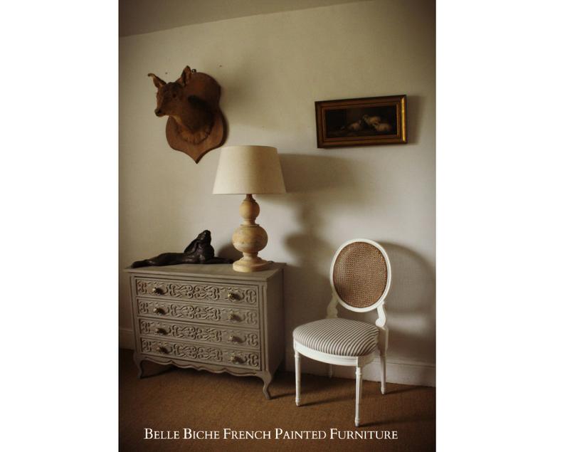 French Provincial Four Drawer Chest Commode