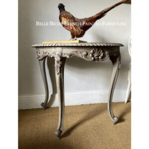 Rococo Style French Ash Grey Demi Lune