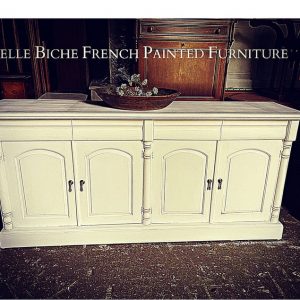Colonial Style Four Door Mahogany Dresser Base