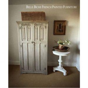 Late Edwardian 'French Ash Grey' Bijou Wardrobe