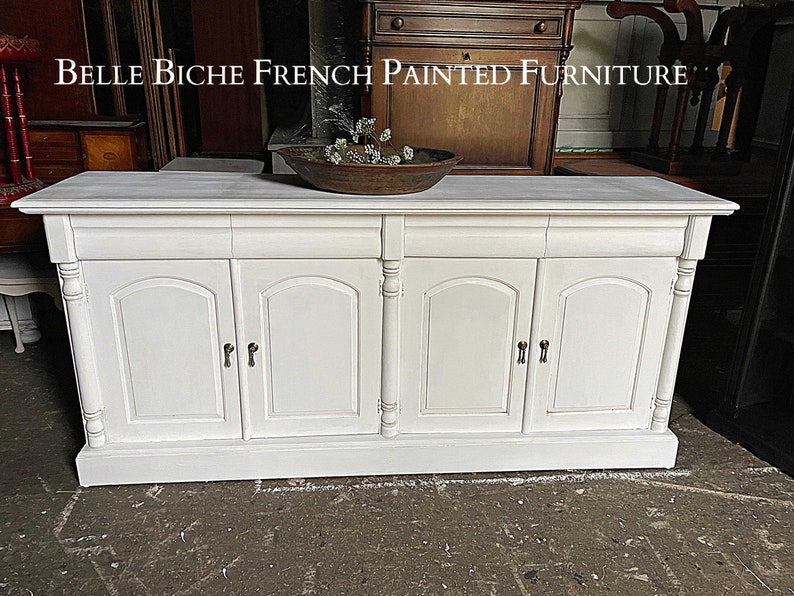 Colonial Style Four Door Mahogany Dresser Base