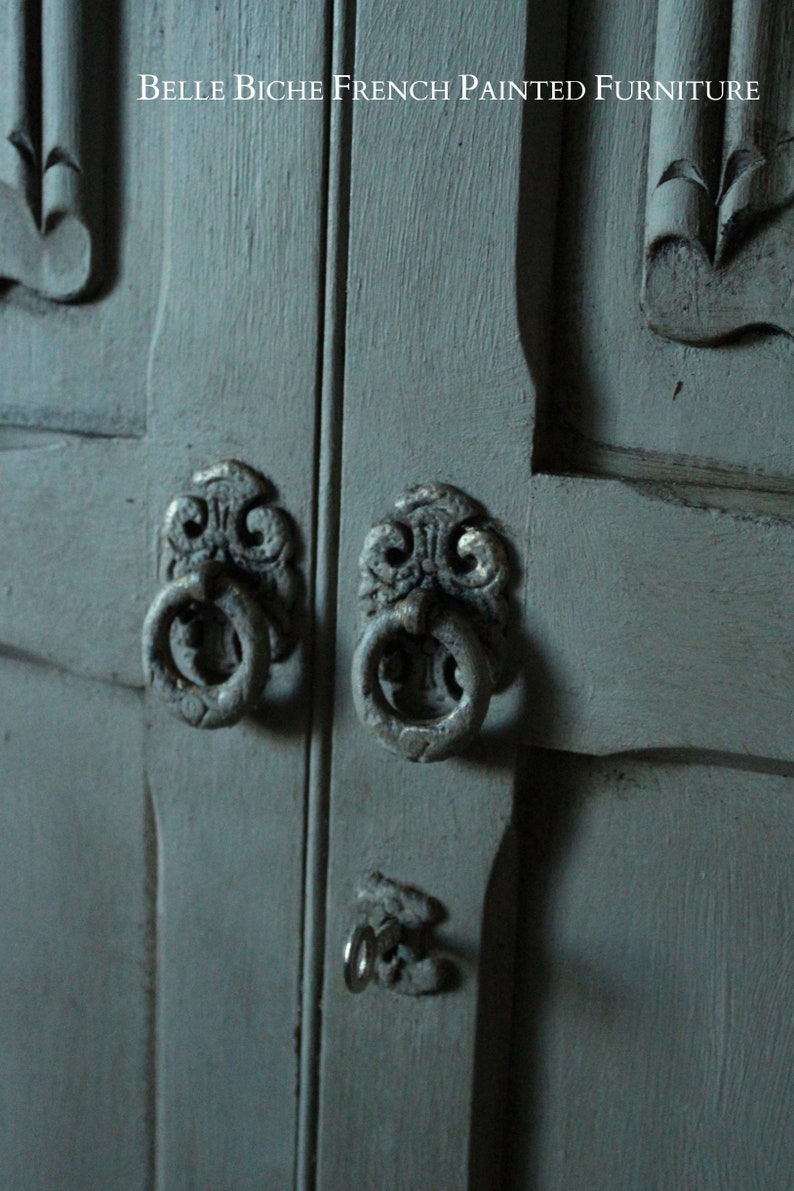 Late Edwardian 'French Ash Grey' Bijou Wardrobe Late Edwardian 'French Ash Grey' Bijou Wardrobe