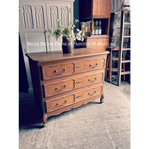 3-Drawer French Oak Chest Commode