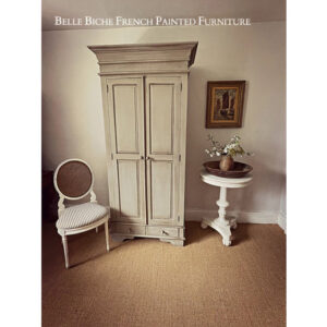 Rustic 'French Ash Grey' Handsome Two Door Wardrobe
