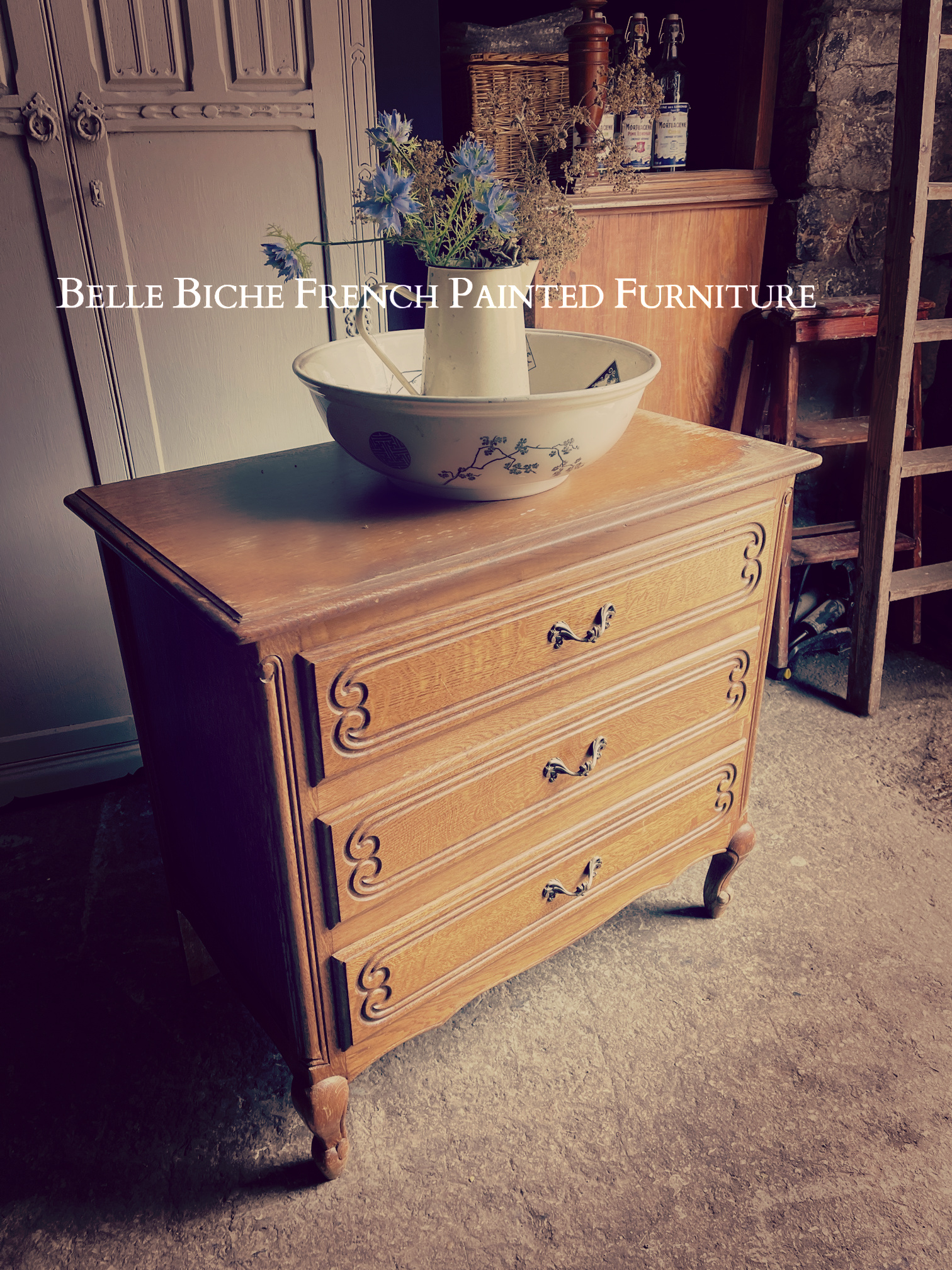 French Oak Commode