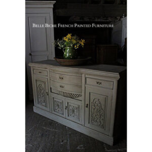 'French Ash Grey' Bow Fronted Sideboard Server