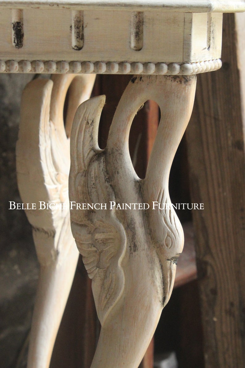 Ornate Weathered Oak Two Tier Side Tables