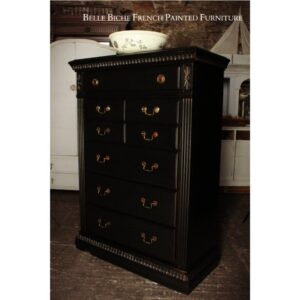 Parisian Noire 8 Drawer Tallboy