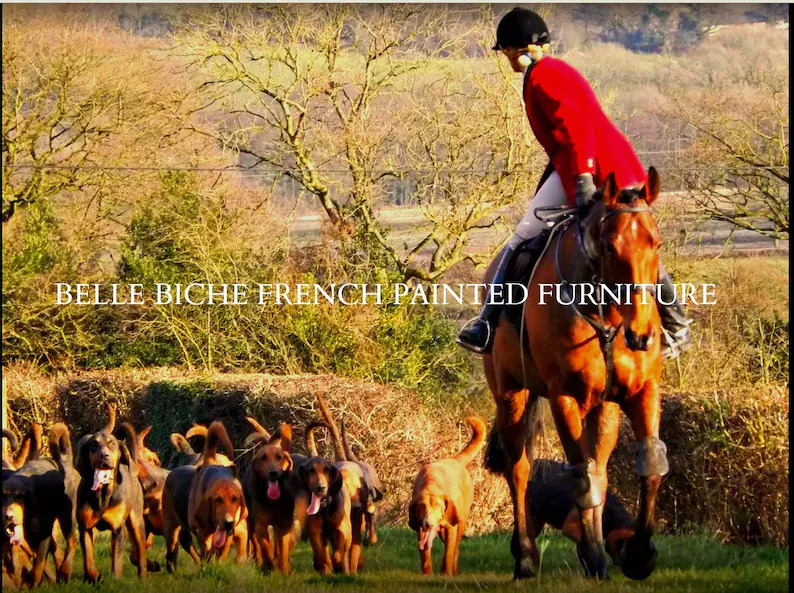 Two Tier Demi Lune Hunt Table