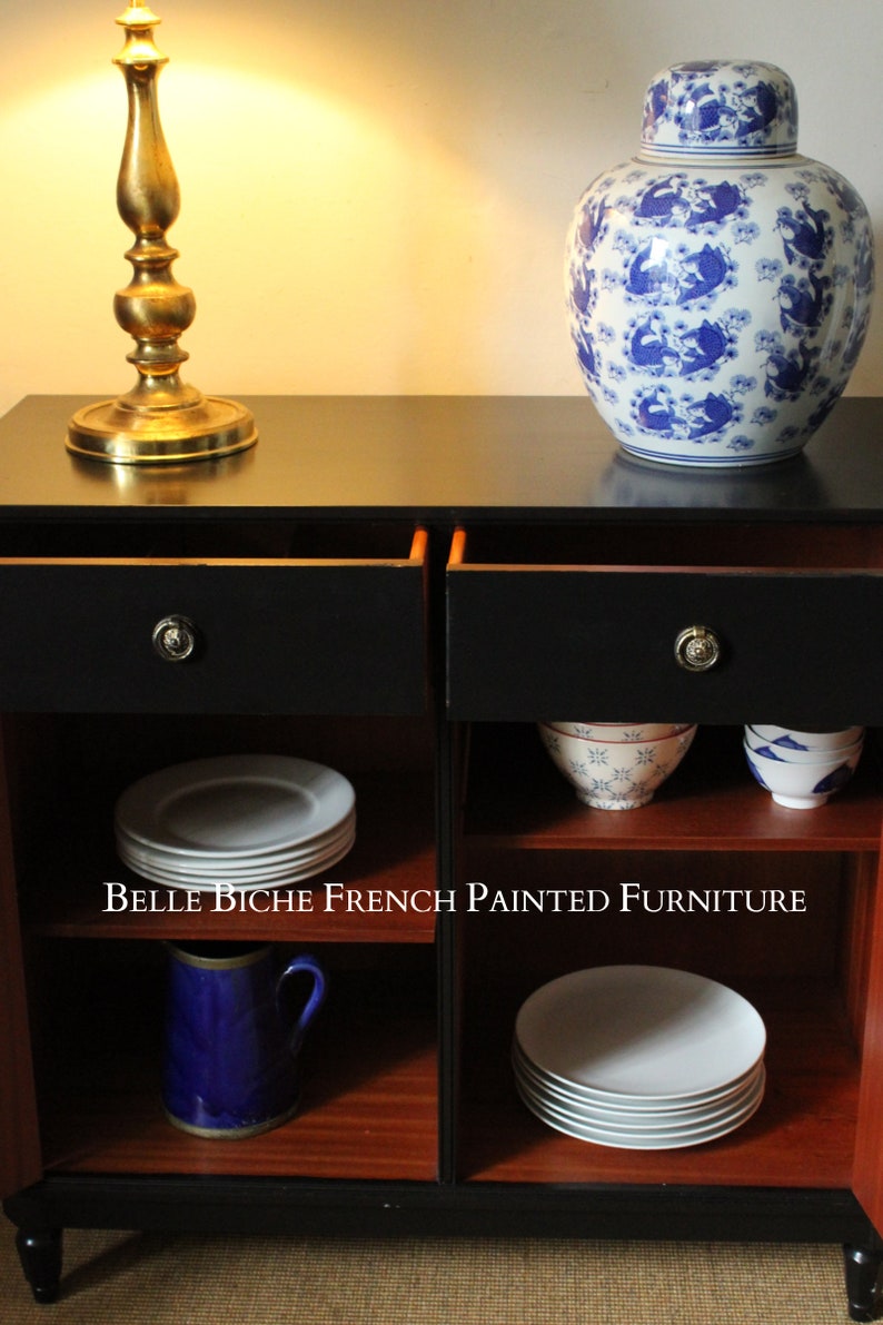 Parisian Noir Two Door Side Cabinet