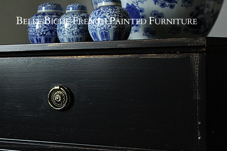 Parisian Noir Two Door Side Cabinet