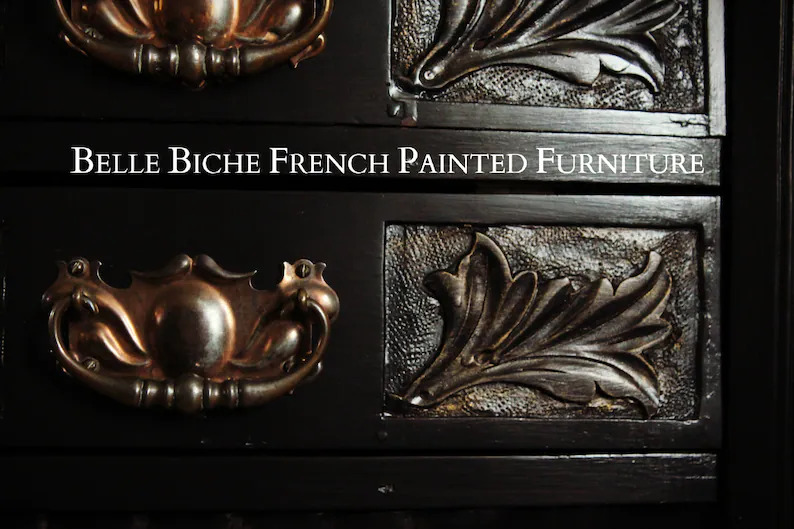 Parisian Noir Antique Bow Sideboard