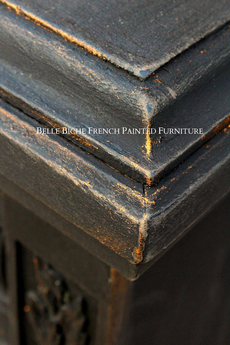 Parisian Noir Antique Bow Sideboard