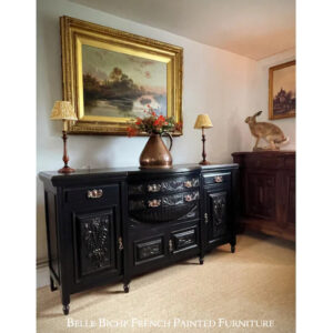 Parisian Noir Antique Bow Sideboard