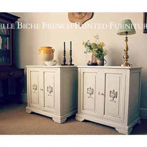 Pair Gustavian Style Side Cabinets