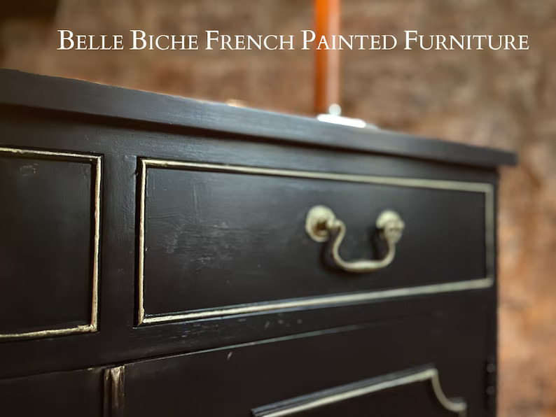 Bijou Parisian Noir - Boho 2-Door Side Cabinet