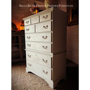 Gustavian Grey 6-Drawer Tallboy Chest