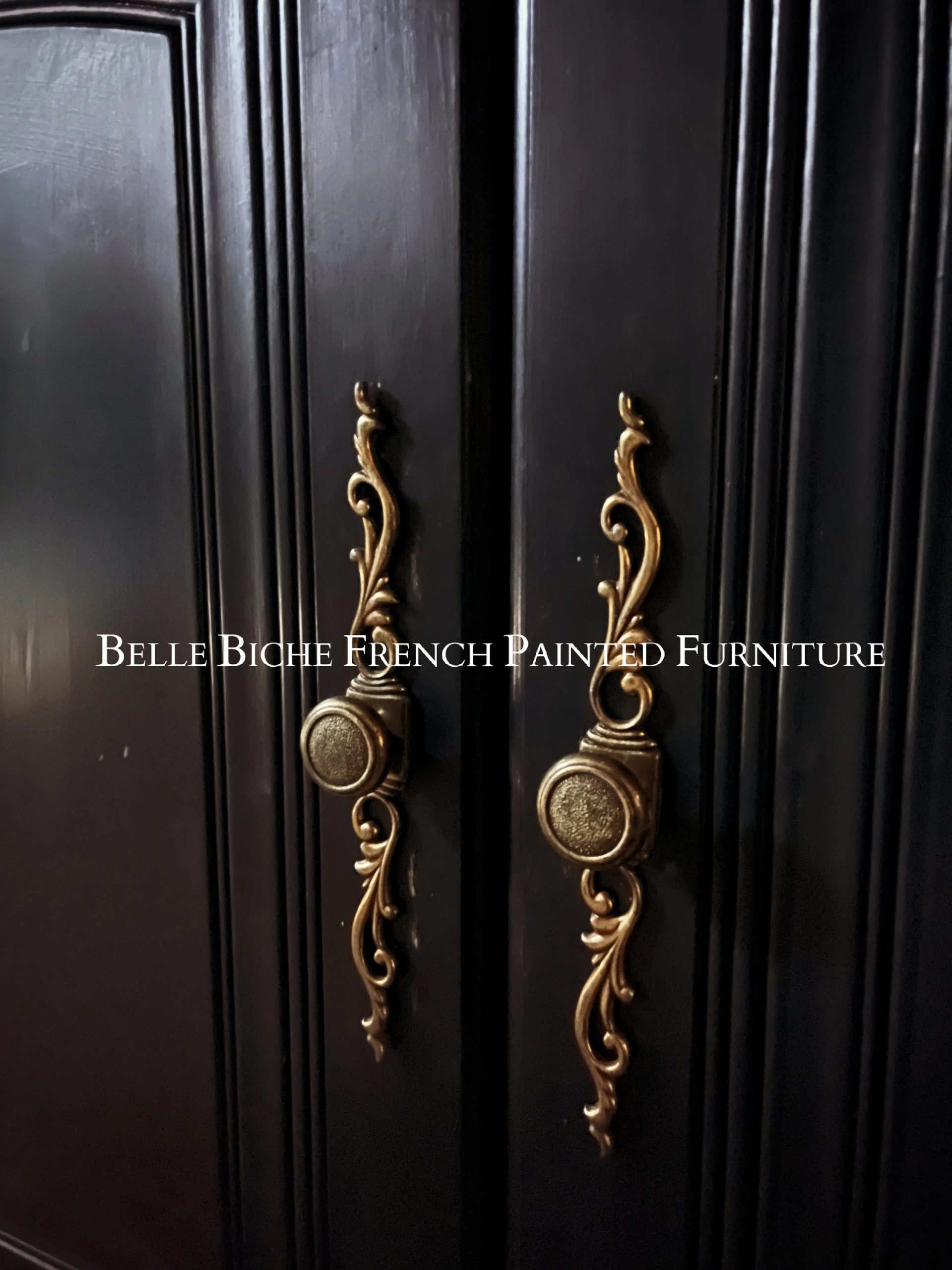 Parisian Noir Three Door Sideboard