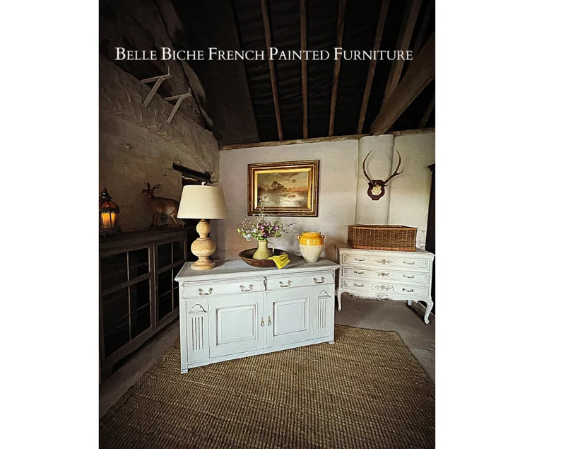 Gustavian Grey Two Door Low Dresser