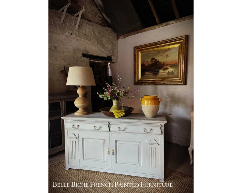 Gustavian Grey Two Door Low Dresser