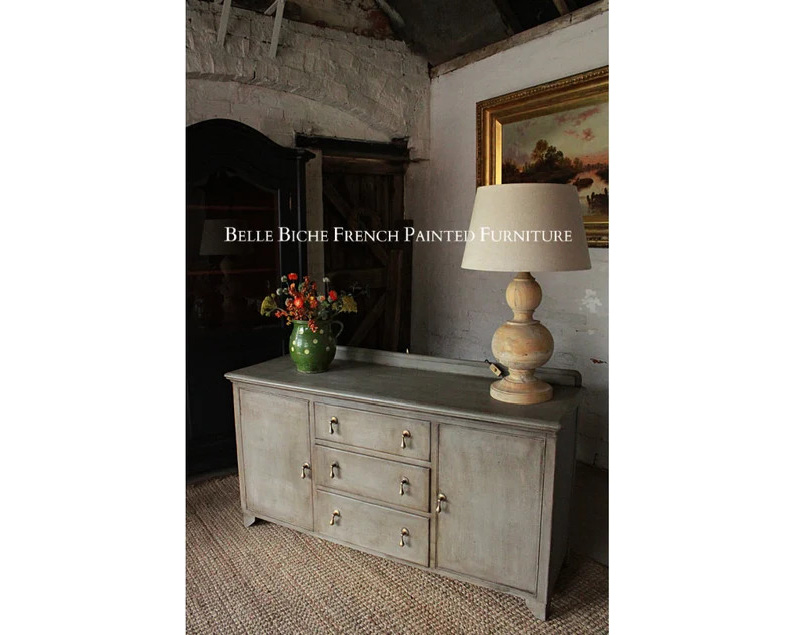 French Ash Grey Sideboard