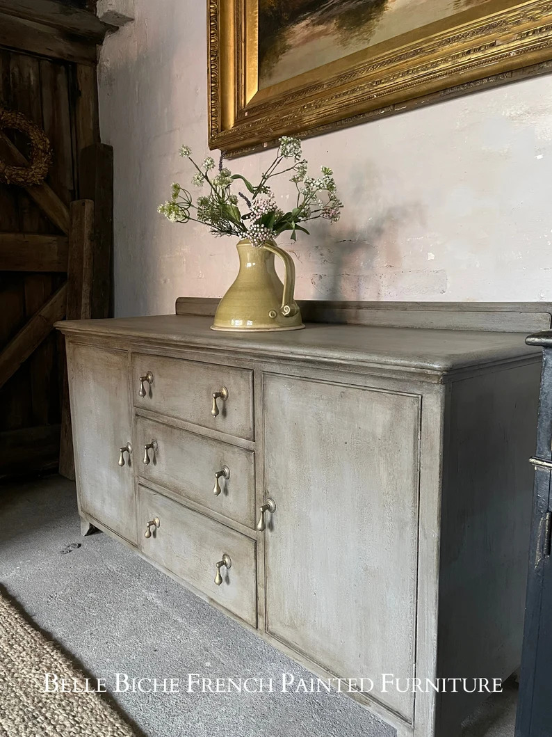 French Ash Grey Sideboard