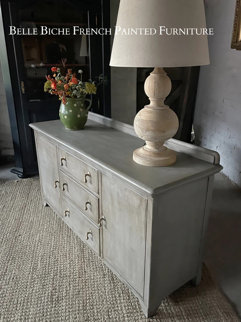 French Ash Grey Sideboard