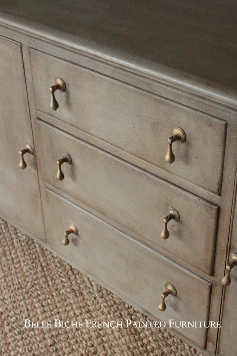 French Ash Grey Sideboard
