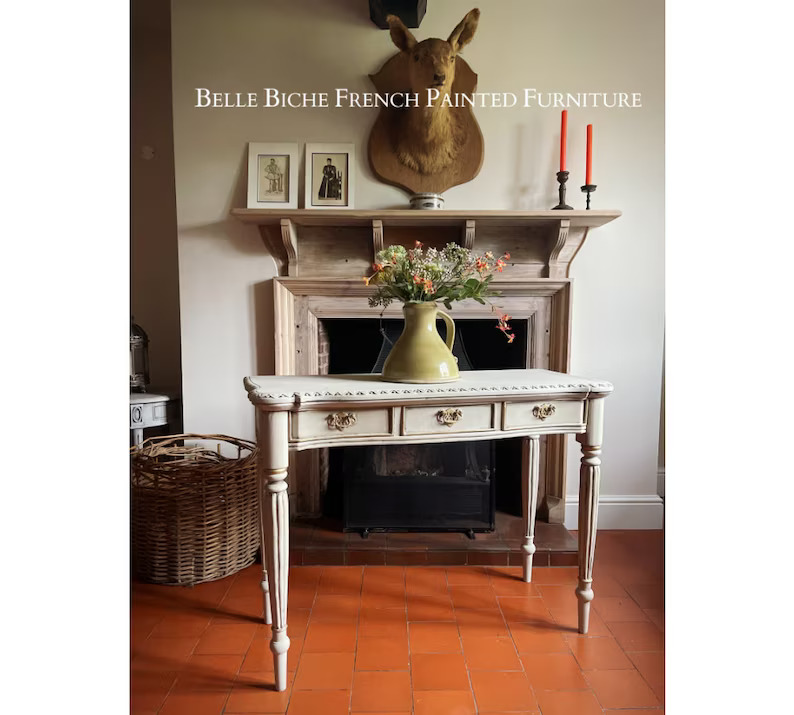 Three Drawer Side Console