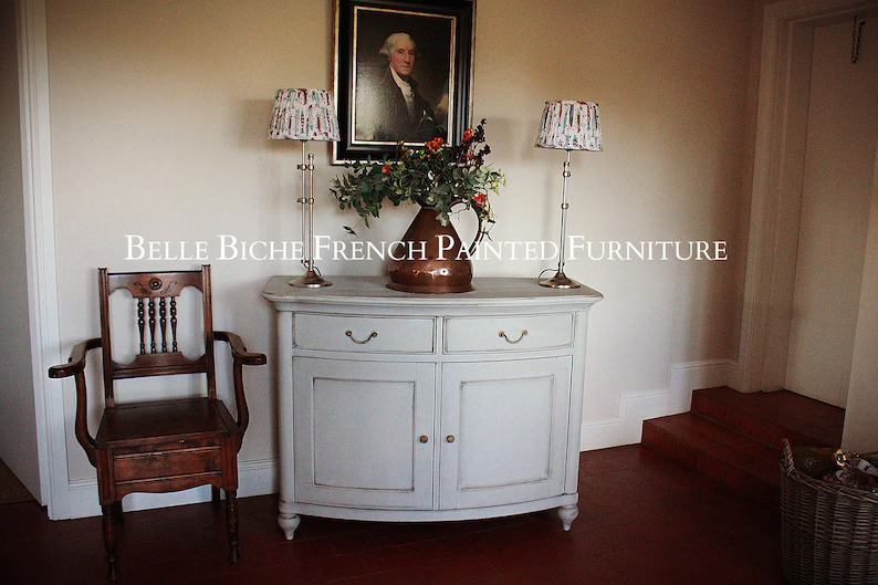 George III Style Bow Fronted 2-door Sideboard