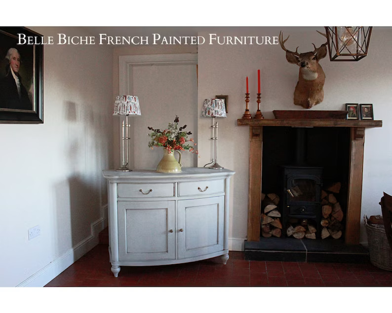 George III Style Bow Fronted 2-door Sideboard