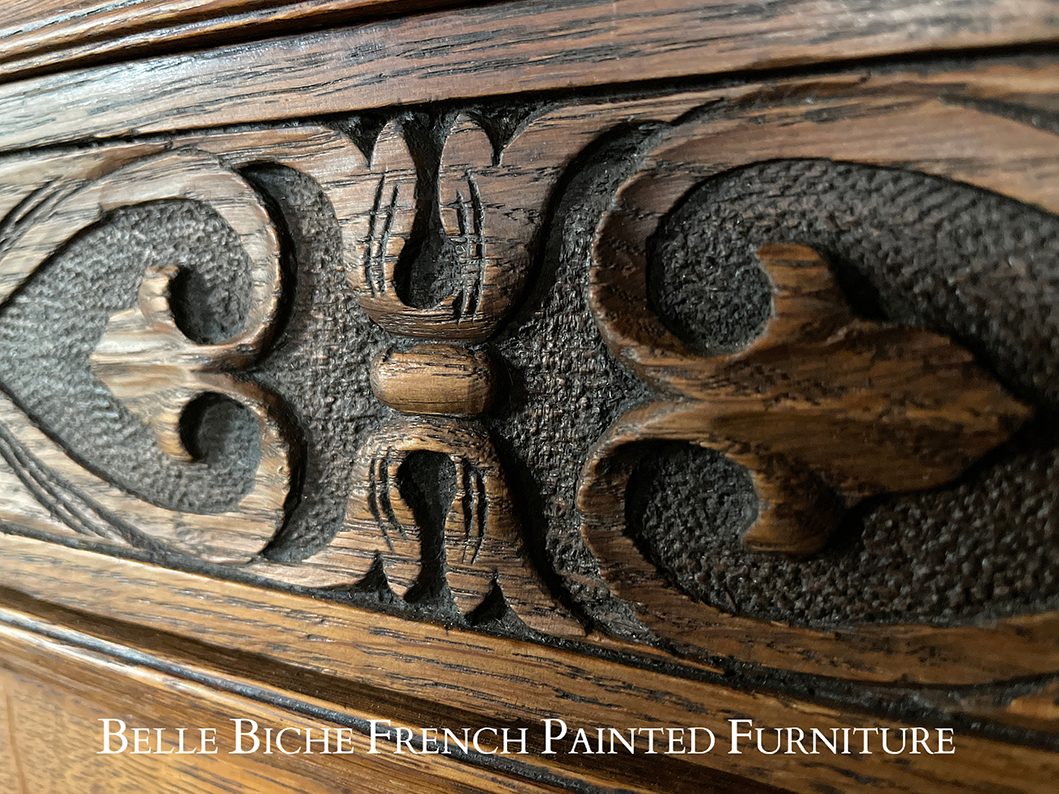 Antique Edwardian Richly Carved Sideboard