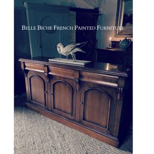 Spacious Colonial Style 3-Door Mahogany Sideboard Server