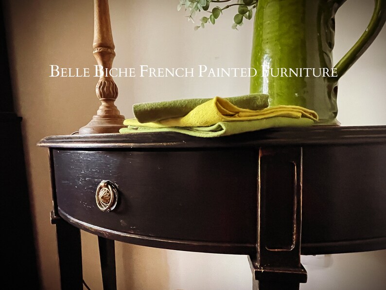 Demi Lune Mahogany Console