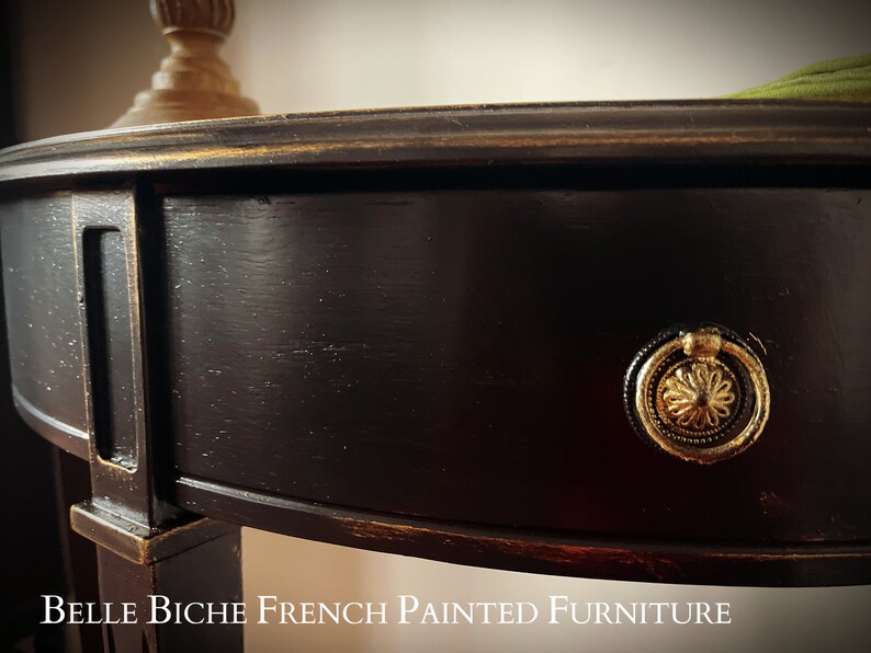 Demi Lune Mahogany Console
