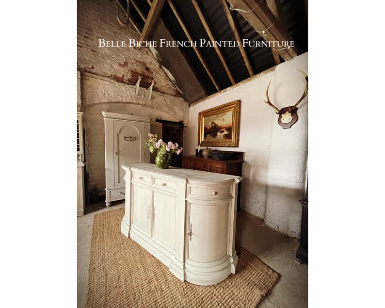 Four Door Bow Breakfront Sideboard