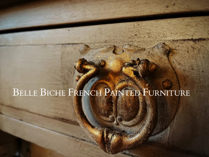 Edwardian 'French Ash Grey' Elegant Bow Fronted Sideboard