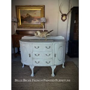 Queen Anne Style Demi Lune Sideboard
