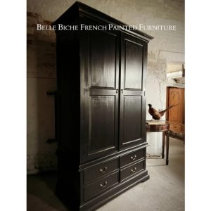 'Boho' Parisian Noir 4-drawer Mahogany Wardrobe