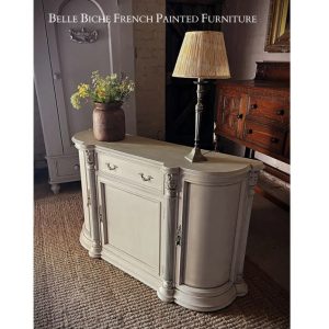 3-Door Bow Breakfront Sideboard Cabinet