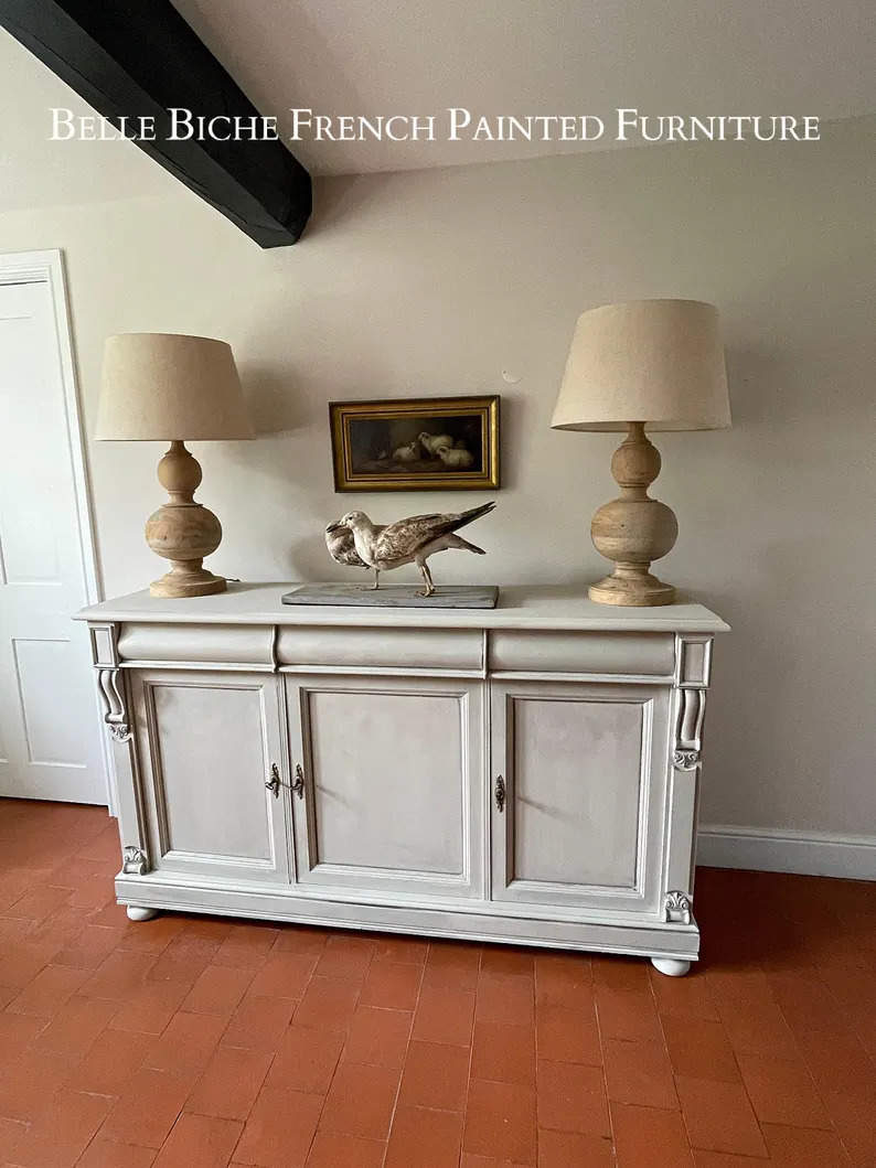 3-Door Gustavian Style Spacious Sideboard
