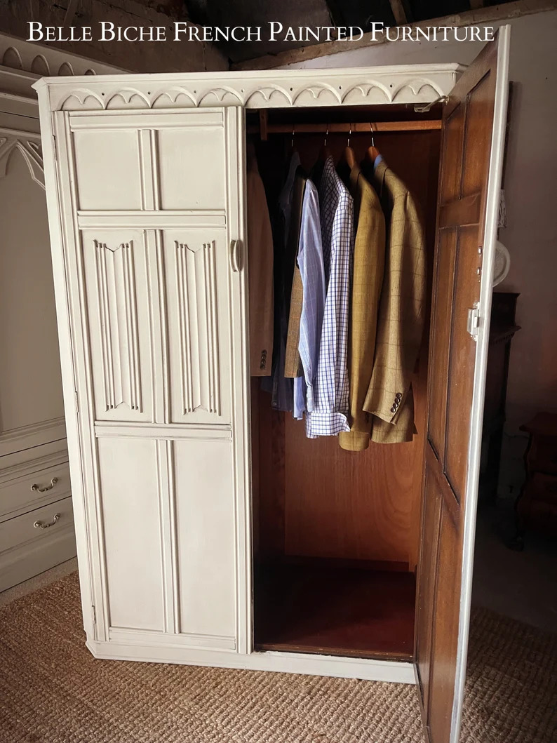 Rustic Edwardian Oak Wardrobe
