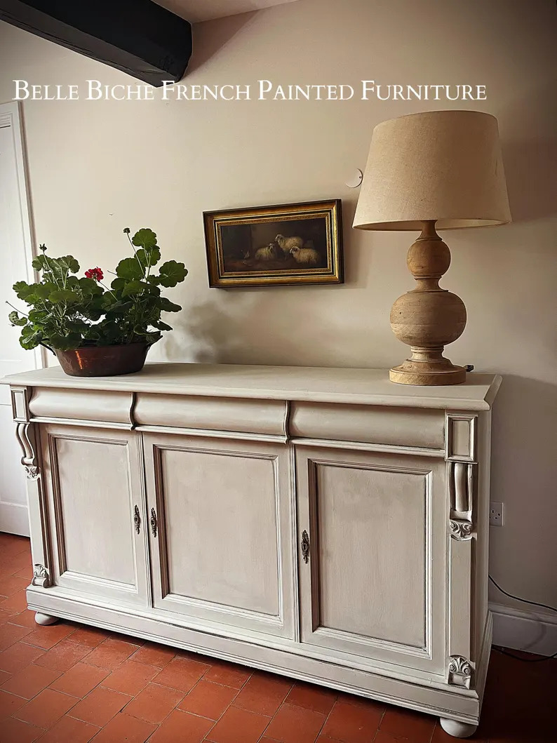 3-Door Gustavian Style Spacious Sideboard