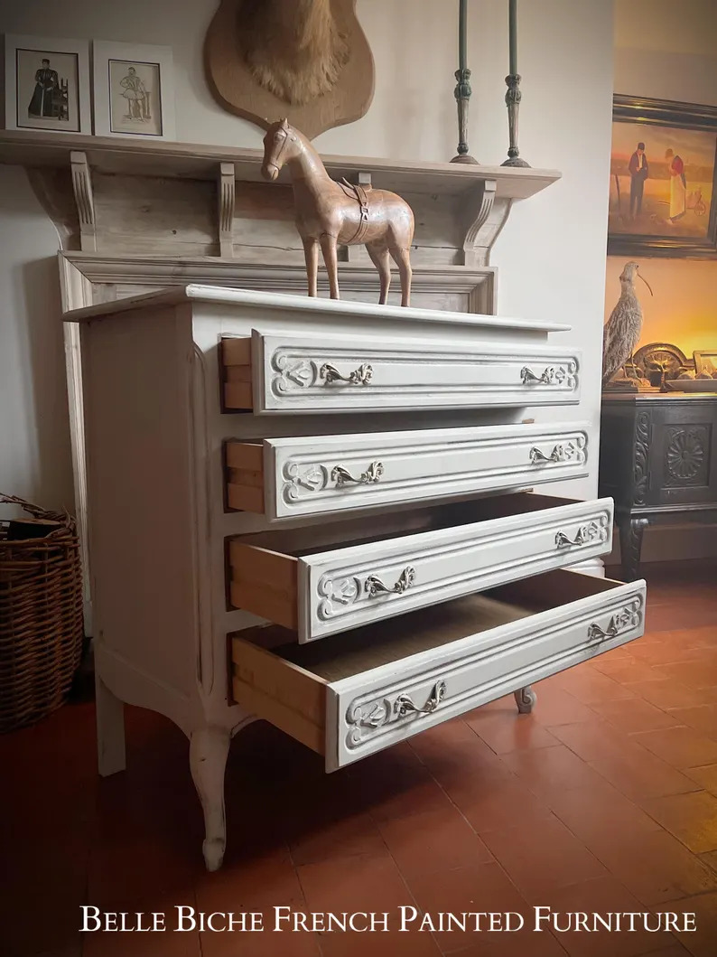 Provincial French 4-Drawer Commode