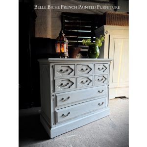 Rustic Gustavian Grey Chest of Drawers