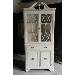 Elegant Georgian Style Reproduction Glazed Corner Cabinet