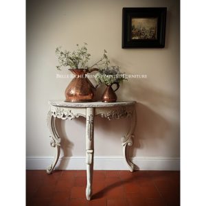 Rococo Style Demi Lune Side Table